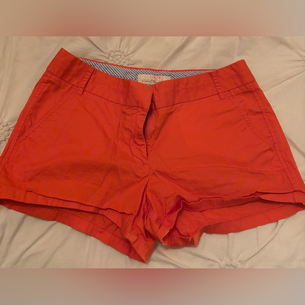 J. Crew Orange Chino Shorts - 3 in. Inseam